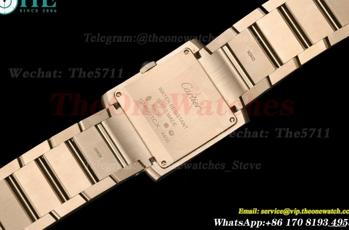 RG Silver Dial Quartz RG 8848F Tank 27mm Française 0418